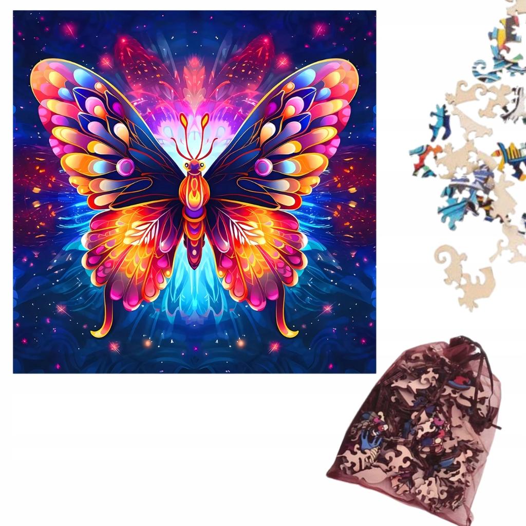 Wooden Educational Puzzle A3 Extraordinary Butterfly Children And Adults 240 Pcs Large