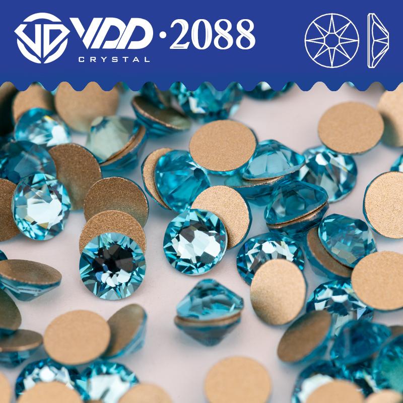 VDD SS16-SS30 High Quality 2088 Rhinestones Crystal Flatback 8 Big 8 Small 16cut Stones for DIY Crafts Nail Art Decoration