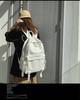 Trendy Men's PU Leather Backpack - Korean Style, Solid Color, for College Students