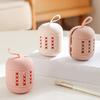 Makeup Sponge Storage Bag Anti-Dust Fully Wrapped Design Breathable Ventilated Hollow Structure Portable Handle Food-Grade Silicone Makeup Applicator