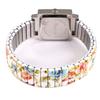 [Raport] Wristwatch Floral Pattern Bellows 164053 Women's White
