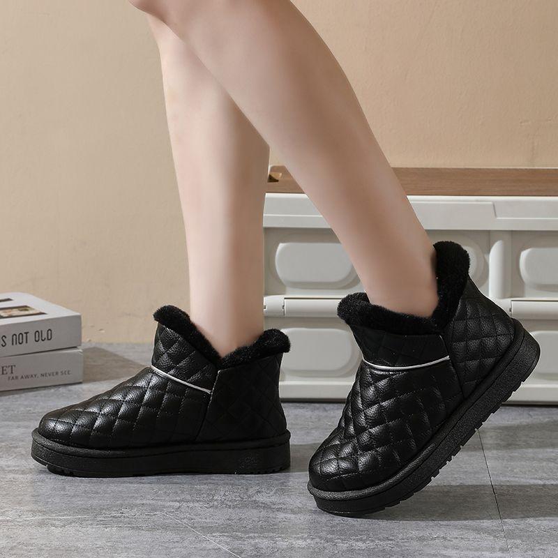 Fashion Flat Round Toe Women's Snow Boots Waterproof Ladies Shoes on Promotion 2025 New in Ankle Winter Novelty Y2k Hot Footwear Sale