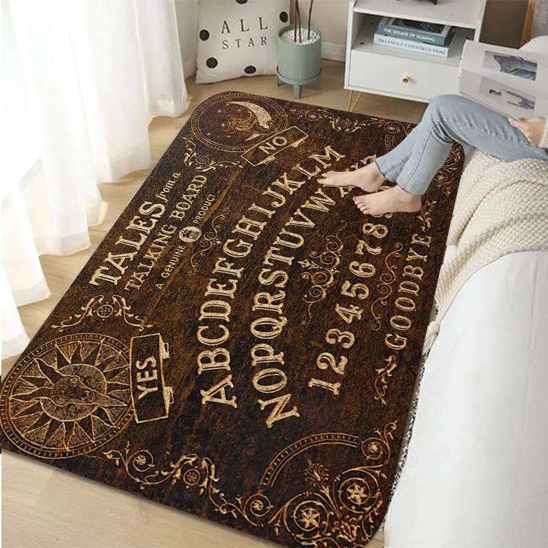 Halloween Ouija Board Indoor Long Rugs Nordic Style Home Doormat Bathroom-Toilet Mats Bedroom Toilet Rug