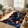 Personalized Crystal Velvet Carpet,Demon Slayer Custom Printed Name, Plush Area Rug For Home Indoor Decor