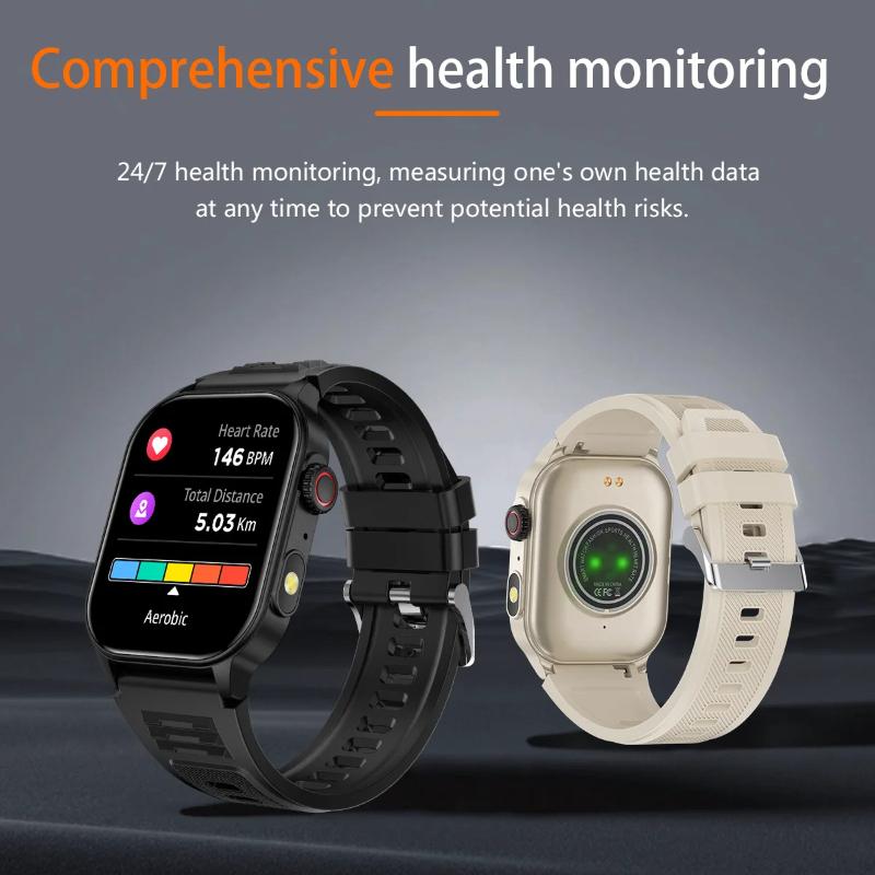 2025 New Women Smart Watch Flashlight 2.01” HD Display AI Voice Bluetooth Call Sports Watches Health Monitor Smartwatch Men