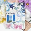 Cute Bow Pattern Insert Paper Cards Waterproof No Residue for Transparent Tablet Case E-Reader Cover Travel Portable Decor