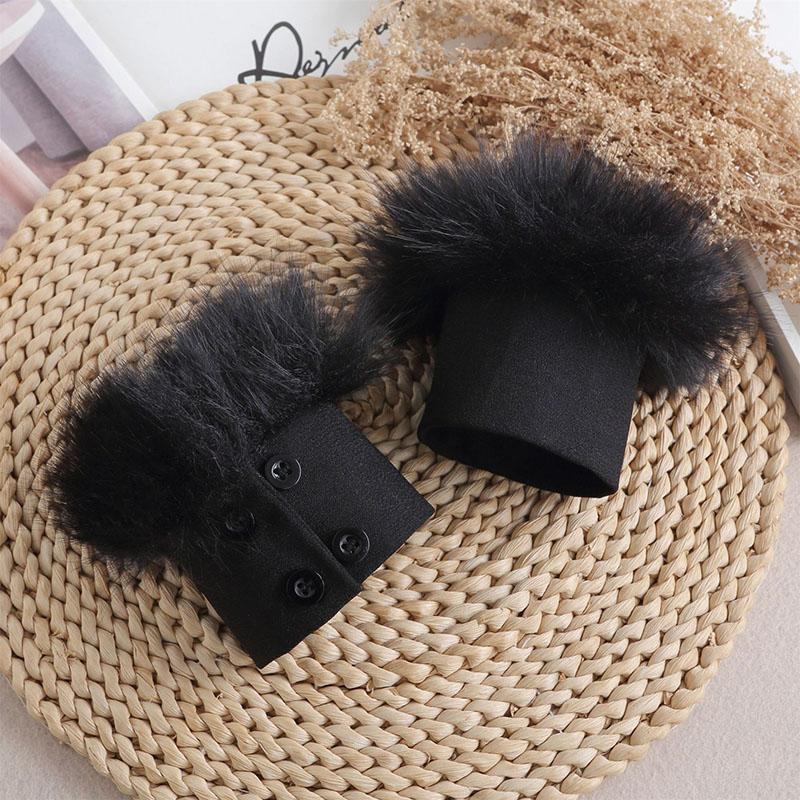 Women Detachable Sleeve Fake Cuffs Female Lace Pleated Flare Sleeve False Cuffs Ruffles Wristband Decorative Accessory