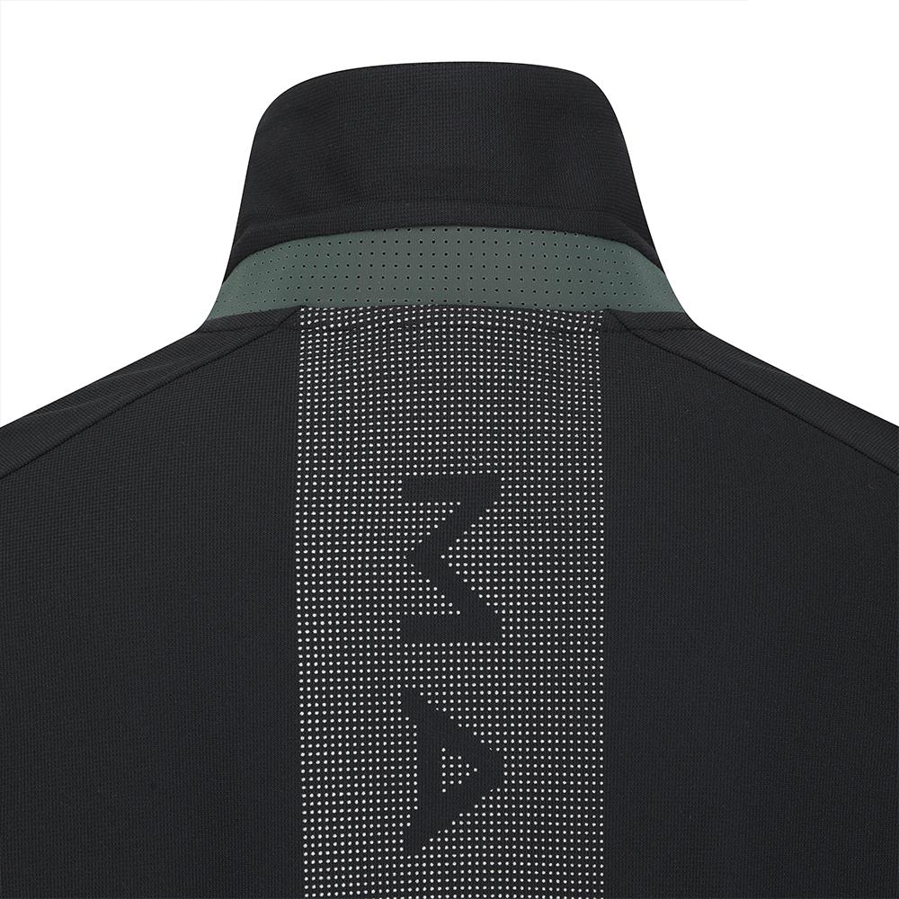 MALBON GOLF Performance Short Sleeve Polo Shirt Black (Man)