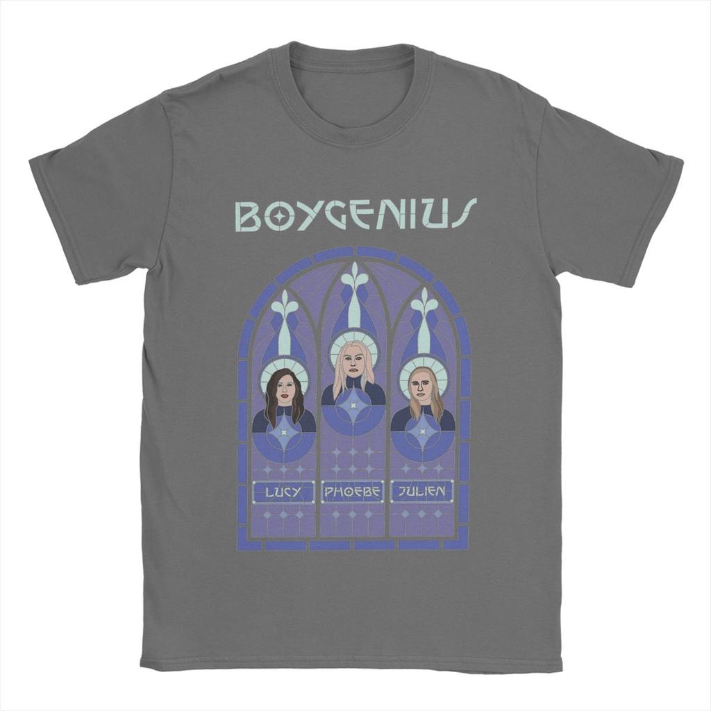 Men T-Shirts Boygenius Funny Cotton Tees Short Sleeve T Shirts Crewneck Clothing Birthday Gift