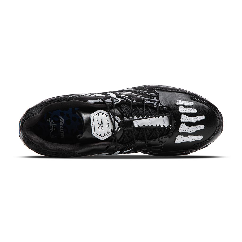 Mizuno SBTG X Wave Rider 10 Designer-Kollaboration Modetrend Stoßdämpfend Langlebig Low-Top Laufschuhe Unisex Laufschuhe Schwarz D1GD252601