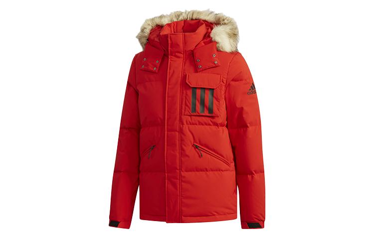 Adidas Down Jackets Men s Light Scarlet Stand Collar Moderate Other DT7916 L