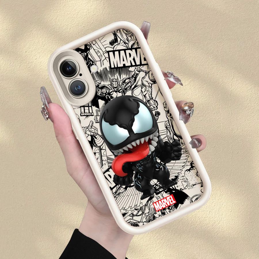 

Мягкий чехол Marvel Sipiderman Venom для iPhone 17 Air 13 12 11 Pro Max 16e XS Max 15 16 14 Plus XR iPhone 14 Pro