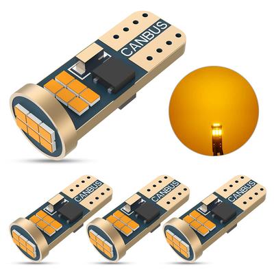 T10 LED, Bärnsten, Explosivt Ljus, Inbyggd Canbus-dekoder, Positionsljus, Registreringsskyltsbelysning, Kupébelysning,