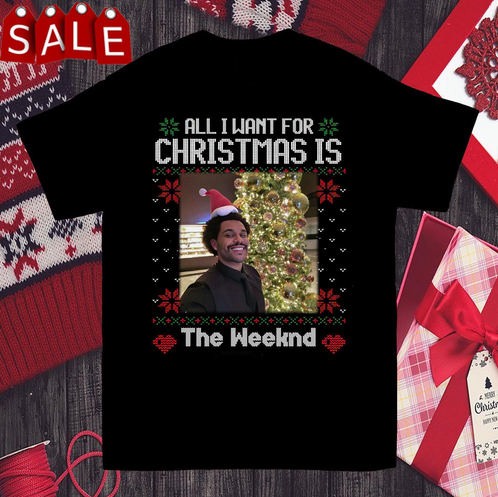 Collection The Weeknd Merry Christmas S to 5XL Gift For Fan T-shirt TMB4232 M