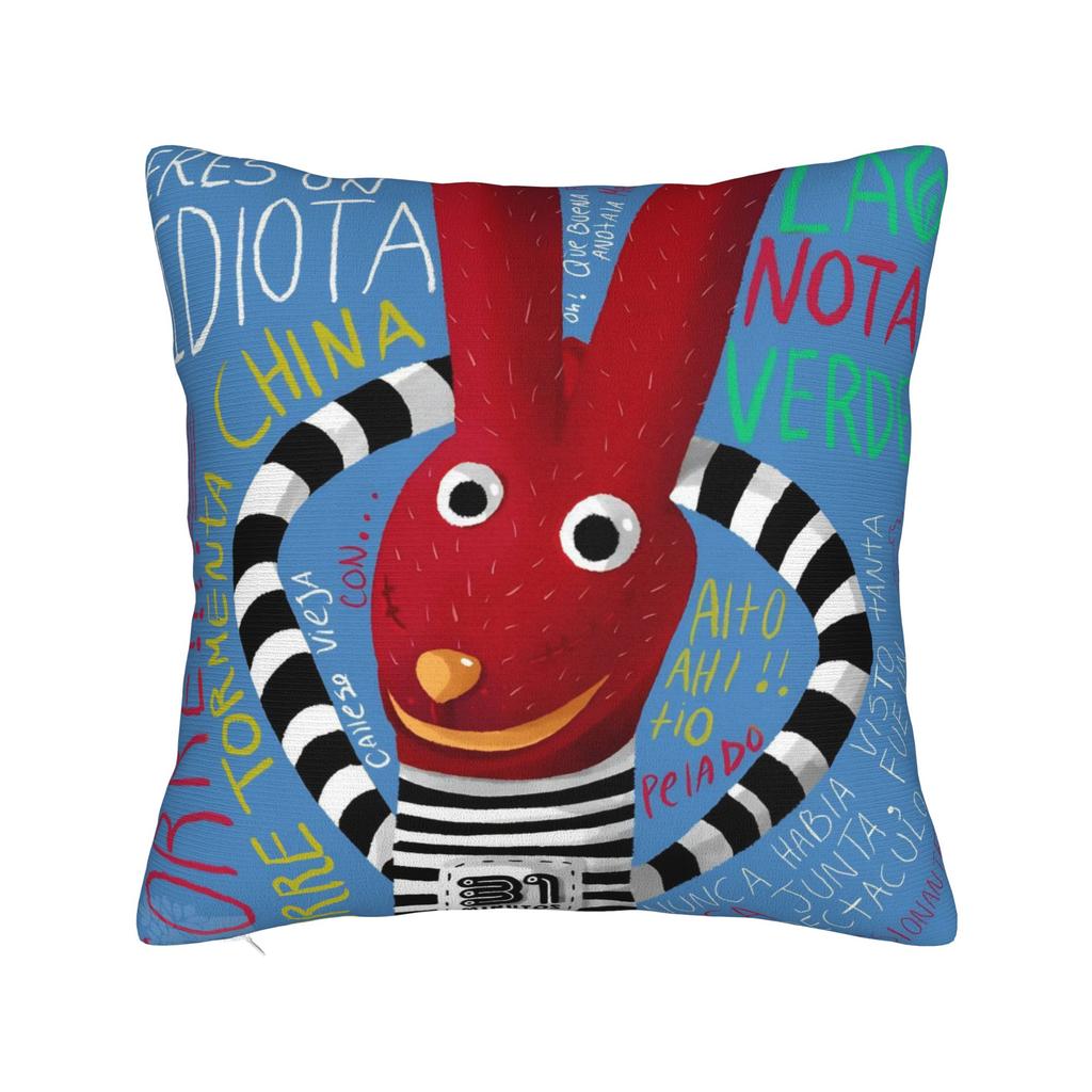 Minutos Chilean Cartoon Square Pillowcases Sofa Christmas Xmas Cushion Cover Cool Home Decoration Throw Pillow Case