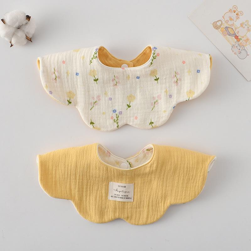 New Cute Cotton Baby Feeding Drool Bib Infants Two-sided Usable Saliva Towel Soft Burp Cloth For Newborn Toddler Kids Bibs
