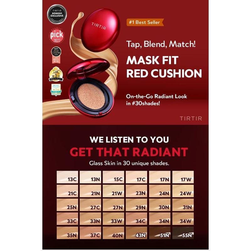 TIRTIR Mask Fit Red Cushion 6 Shade Trial Kit - 5 Colors