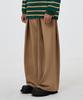 TRILLION Double Inverted Tuck Wide Pants [Beige]