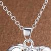 Lucky Elephant Pendant Necklace Hollow Necklace Alloy Animal Elephant Charm Amulet Necklace Friendship Gift for Women