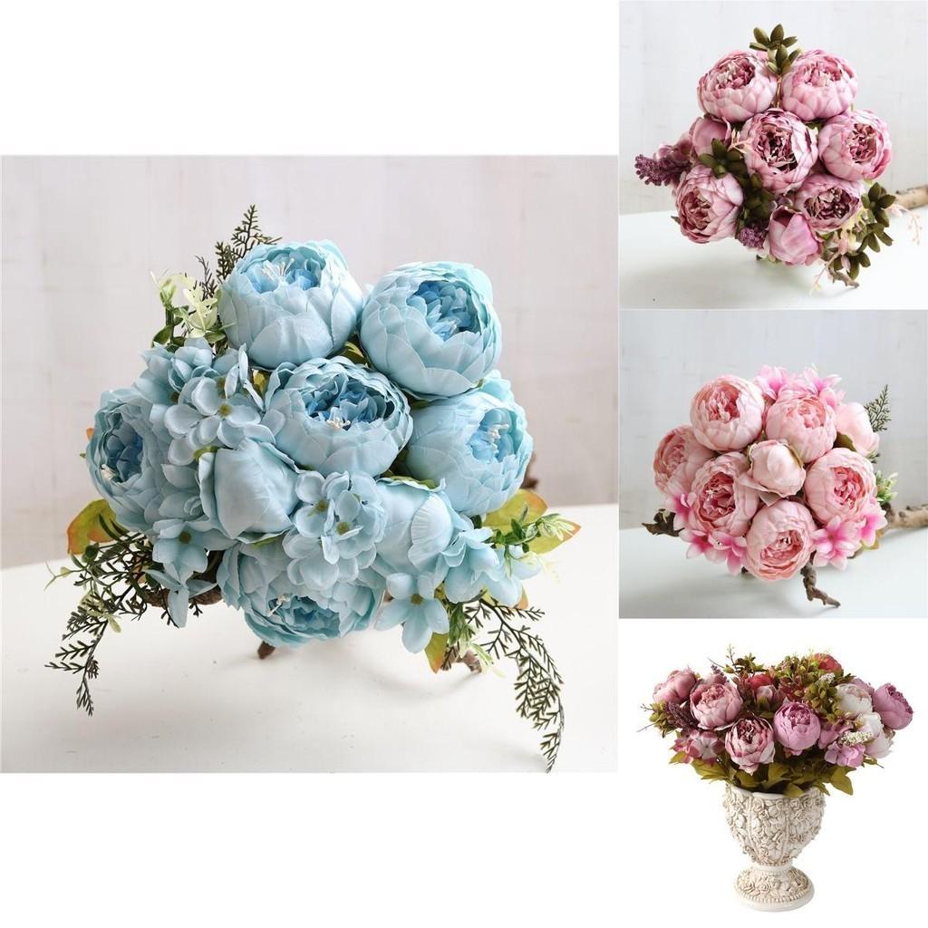 Colored Artificial Peony Flowers Perfect For Home Party Decoration**