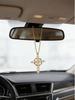 Shining Crystal Rearview Mirror Ornament - Perfect Gift for Best Friends, Female Friends and Family
