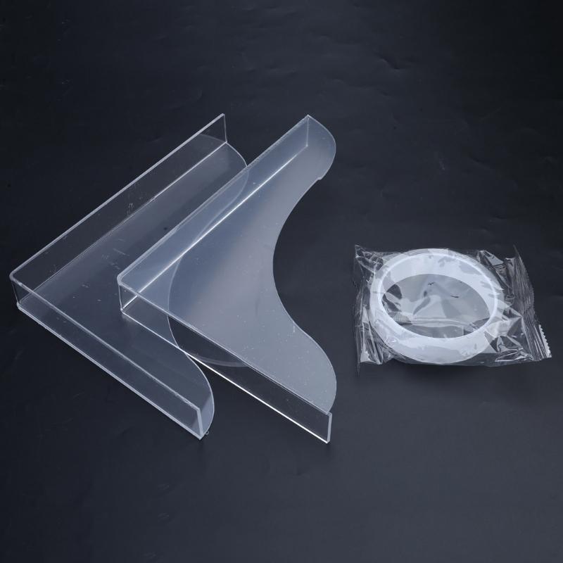 2pcs/set Bathroom Splash Cover Multipurpose Bathtub Splash Cover Supplies for School Office Dormitory Countertop