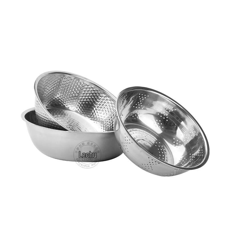 Non-Magnetic Stainless Steel Rice Washing Basin Set