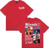 Rapper Blessd Music Album 2025 Tour T Shirts Unisexs Clothing Fashion Hip Hop Punk Tshirt Cotton 100 High Quality Loose T Shirt