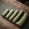 Zen Bamboo Joint Wall Hanging Vase: Ceramic Flower Holder for a Simple, Creative Arrangement.