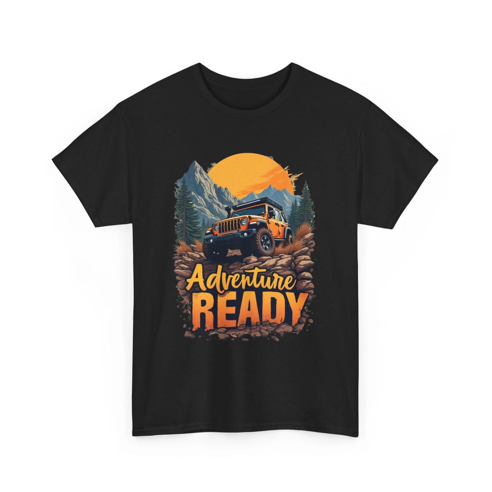 Mountain Adventure T-Shirt | 4x4 Car on mountain tops T-shirt XL