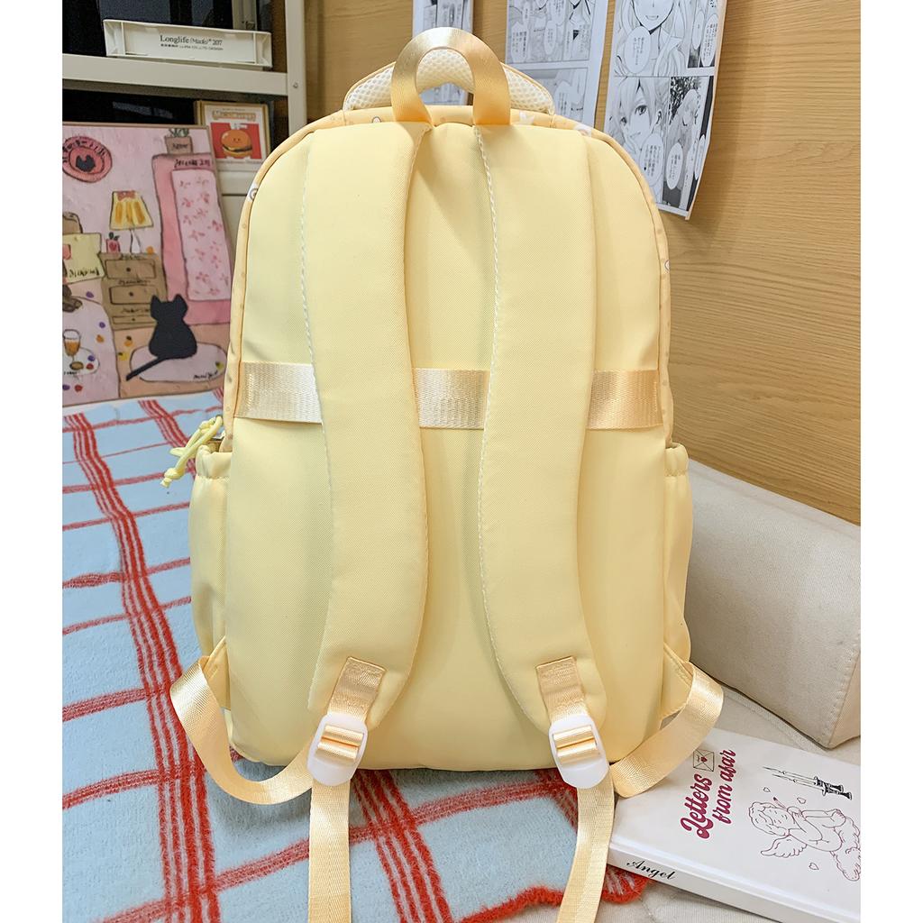 Schoolbag Sweet College Style School Bag Female High Value Korean ins Pink Tender Primary and Secondary School Students Grades 1-1 Lightweight 