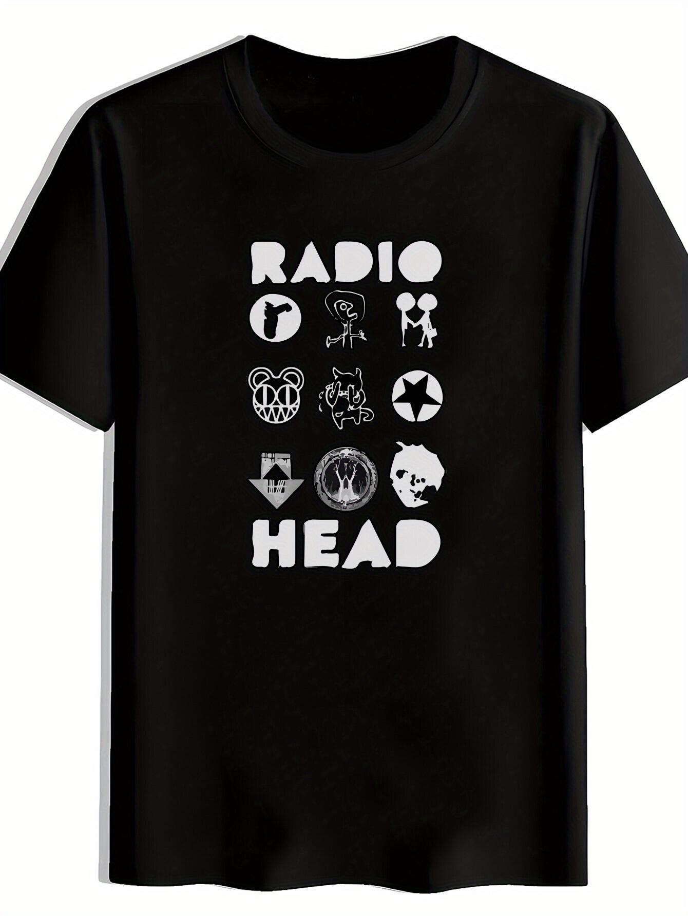 

Casual Short Sleeve T-shirt with Fun Graphic Print - Black & White Contrast Design M