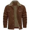 Herren Herbst und Winter Neuheit Herren Langarm Revers Cord und Samt Jacke Jacke Jacke