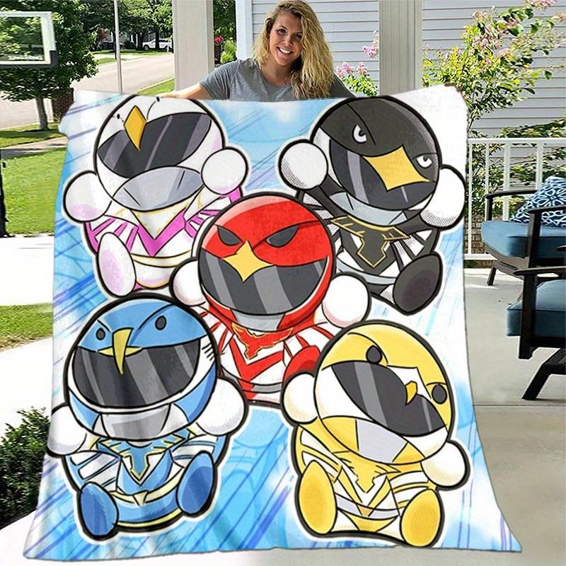 1pcPower Rangers Blanket- Cute Soft Comfortable Gift for All Seasons Ho