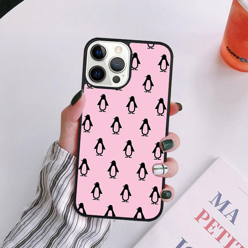 Cute Lovely Penguin Phone Case For iPhone 17 Air 14 13 12 16Pro Max 15 Plus Max Cover Shell Coque