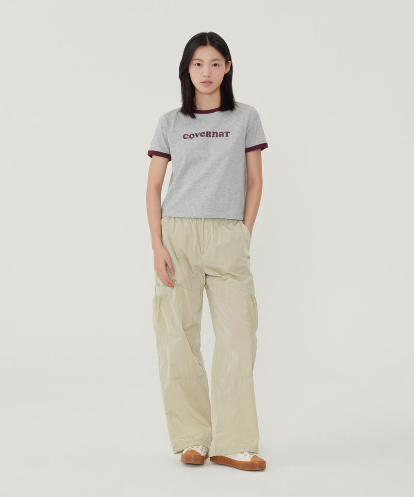 COVERNAT WOMAN Fluid Cargo Pants Light Khaki