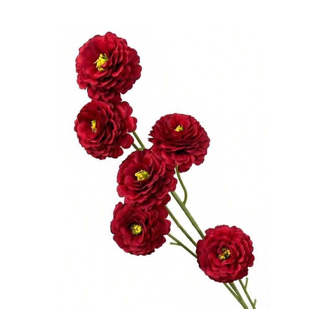 

6 Heads Artificial Peony Flower Silk DIY Flower Simulation Flowers Realistic Multicolor Wedding Bouquet Bridesmaids Accessories красный