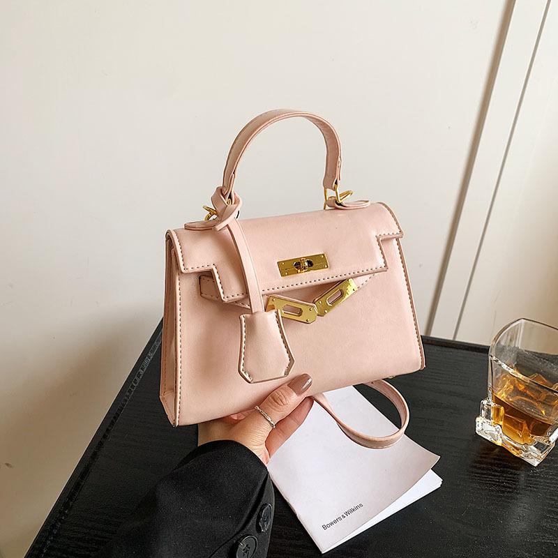 Новая модная классическая маленькая сумка через плечо для женщин розовый