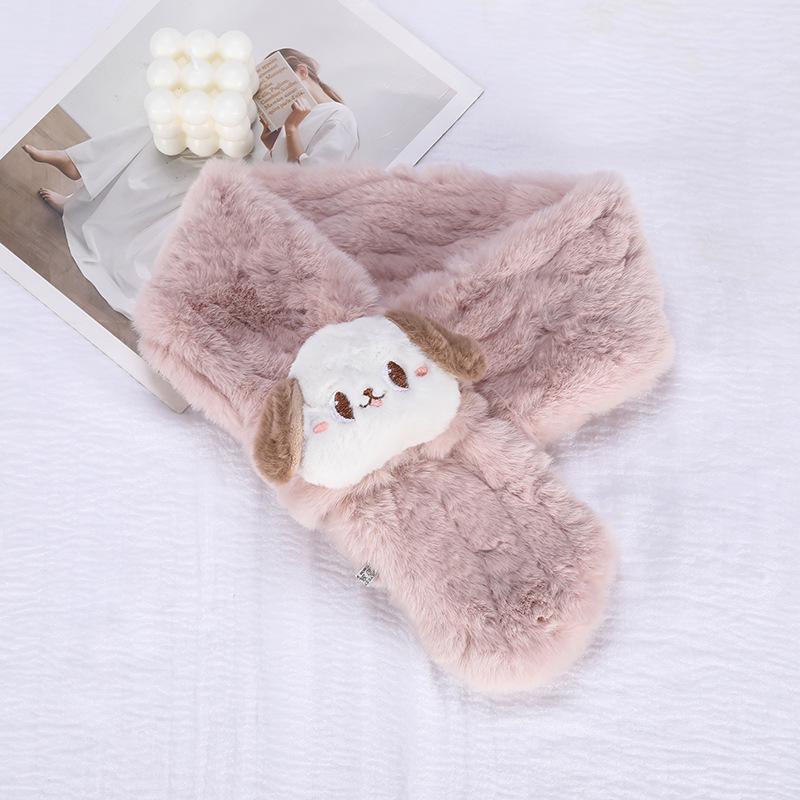 

2025 Роскошный японский зимний плюшевый снуд-шарф для женщин и студентов - Милый и утолщенный стиль