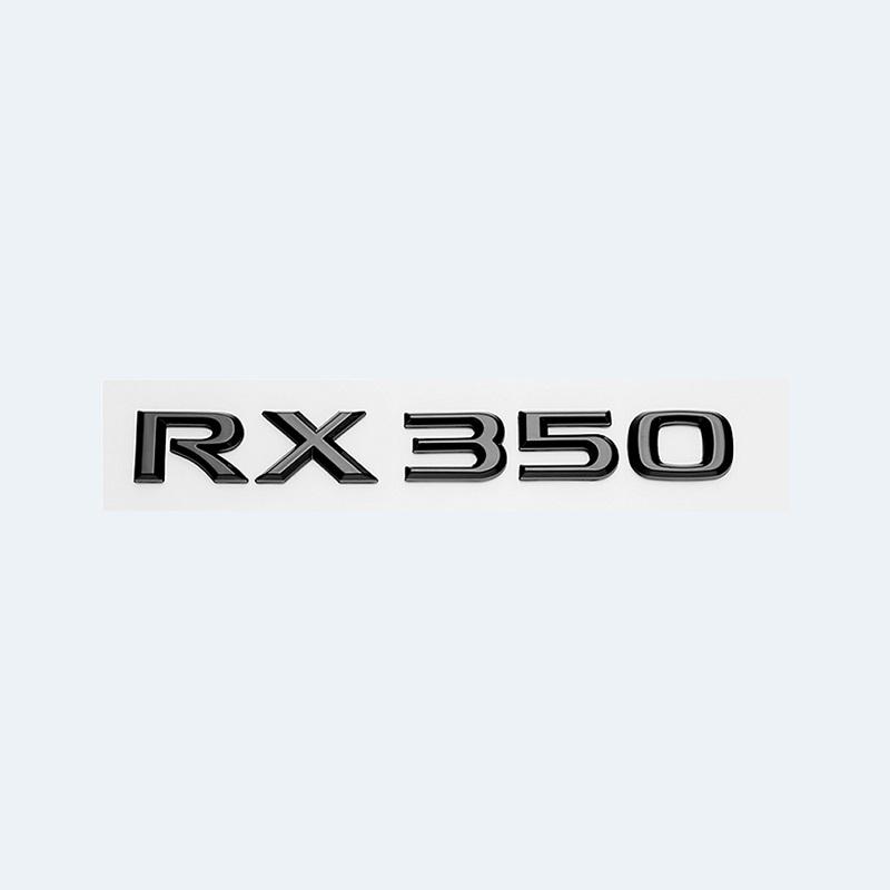 3D ABS Gloss Black Car Rear Trunk Badge Sticker For Lexus RX Series RX200t RX270 RX300 RX350 RX450h RX450hL HYBRID Emblem