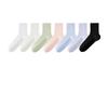 Shorts-style Summer Lightweight Mid-calf Socks with Breathable Mesh, Non-slip Design, Cool Feeling, Made of Mulberry Silk.