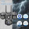 LS VISION 12MP Three Lens 4G Sim IP Camera Outdoor Human Detection WiFi Surveillance Cameras 6K Security Protection Video Monitor V380 Pro