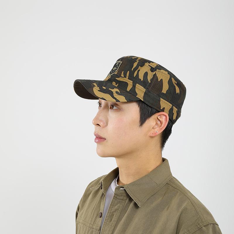 

Unisex Camouflage Flat Top Sunshade Baseball Cap - Versatile Spring & Summer Duckbill Sun Hat Adjustable камуфляжний