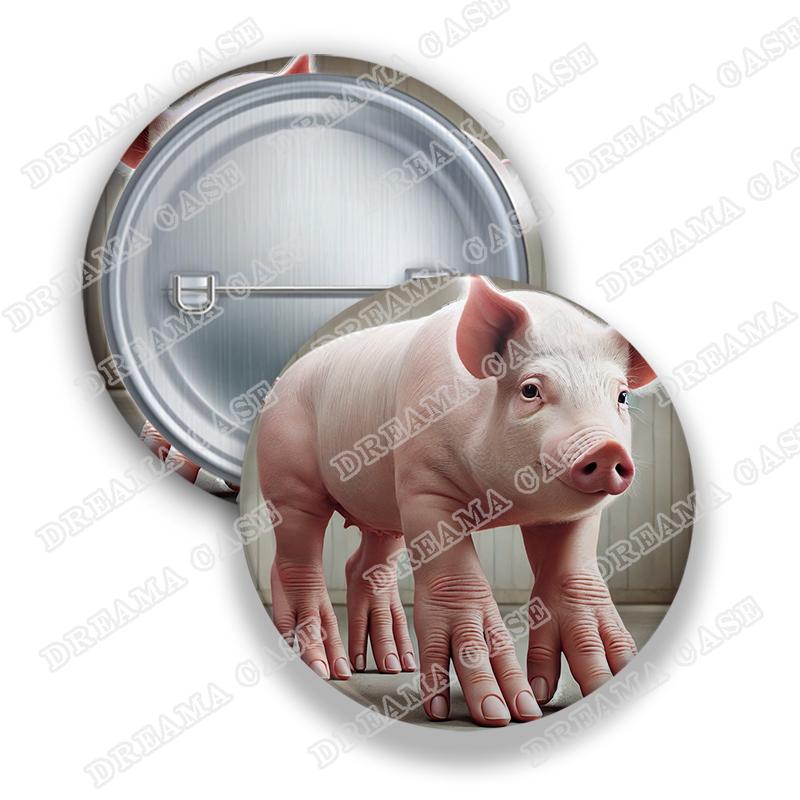 

Горячие итальянские значки Brainrot Ai Animals Meme для аксессуаров Tralalero Tralala Tung Sahur Button Brooch Pins Fans Friends Gifts