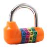 Portable Anti Theft U Padlock Combination Lock 4 Digit Alphabet Code Durable Plastic Lock for Student Dorm Cabinet Use
