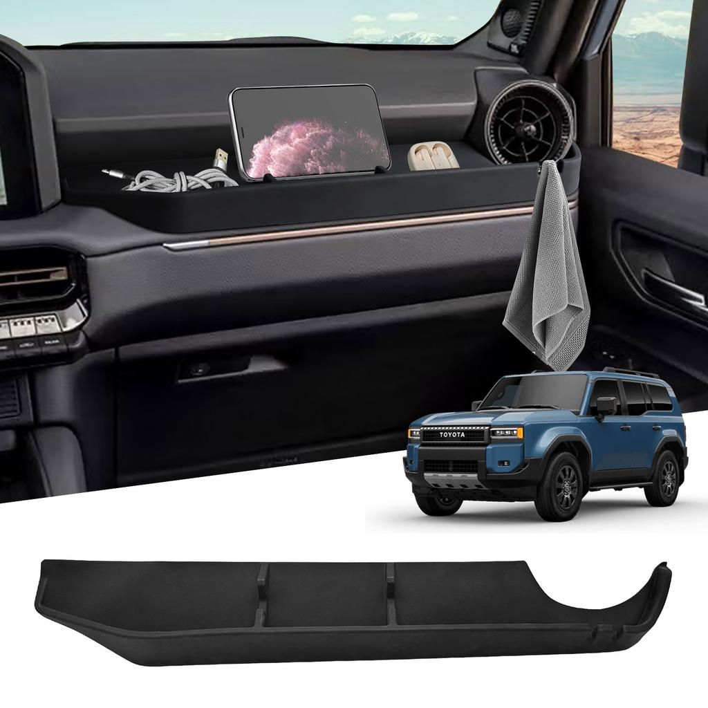 Passenger Storage Box for 2025 2025 Toyota Land Cruiser 250&1958 Prado LC250 J250 Dashboard Silicone Organizer Car Accessories
