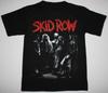 Vintage Skid Row Short Sleeve Cotton Black Men T-shirt S581