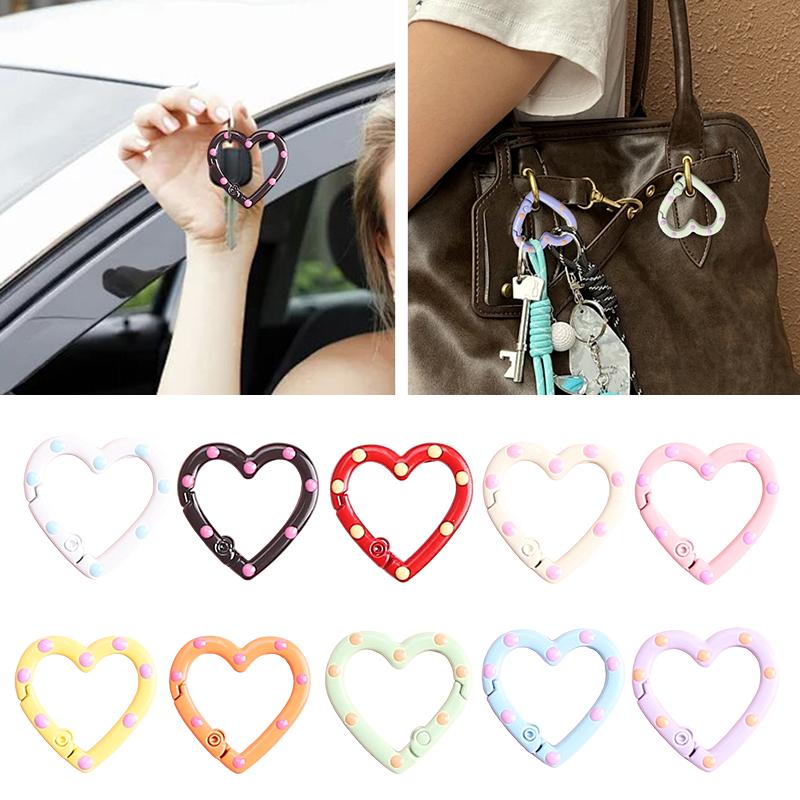 

1Pc/5Pcs/10Pcs Love Keychain Hanging On Backpacks Metal Keychain Identification Marks Strong And Durable Cell Phone Cases