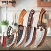 WXCOO Stainless Steel Boning Knife with Cover Butcher Sharp Hand Forged Meat Cleaver Knife for Cooking Kitchen Cutter Tools