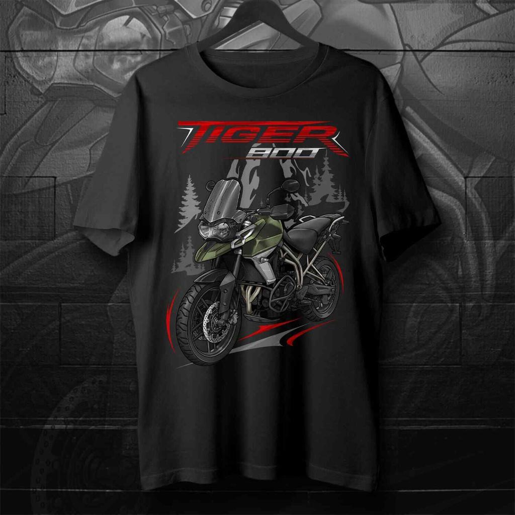 20182020 Models British Tiger 800 Motorcycle Fans TShirt 100 Cotton ONeck Short Sleeve Casual Mens Tshirt Rider Streetwear